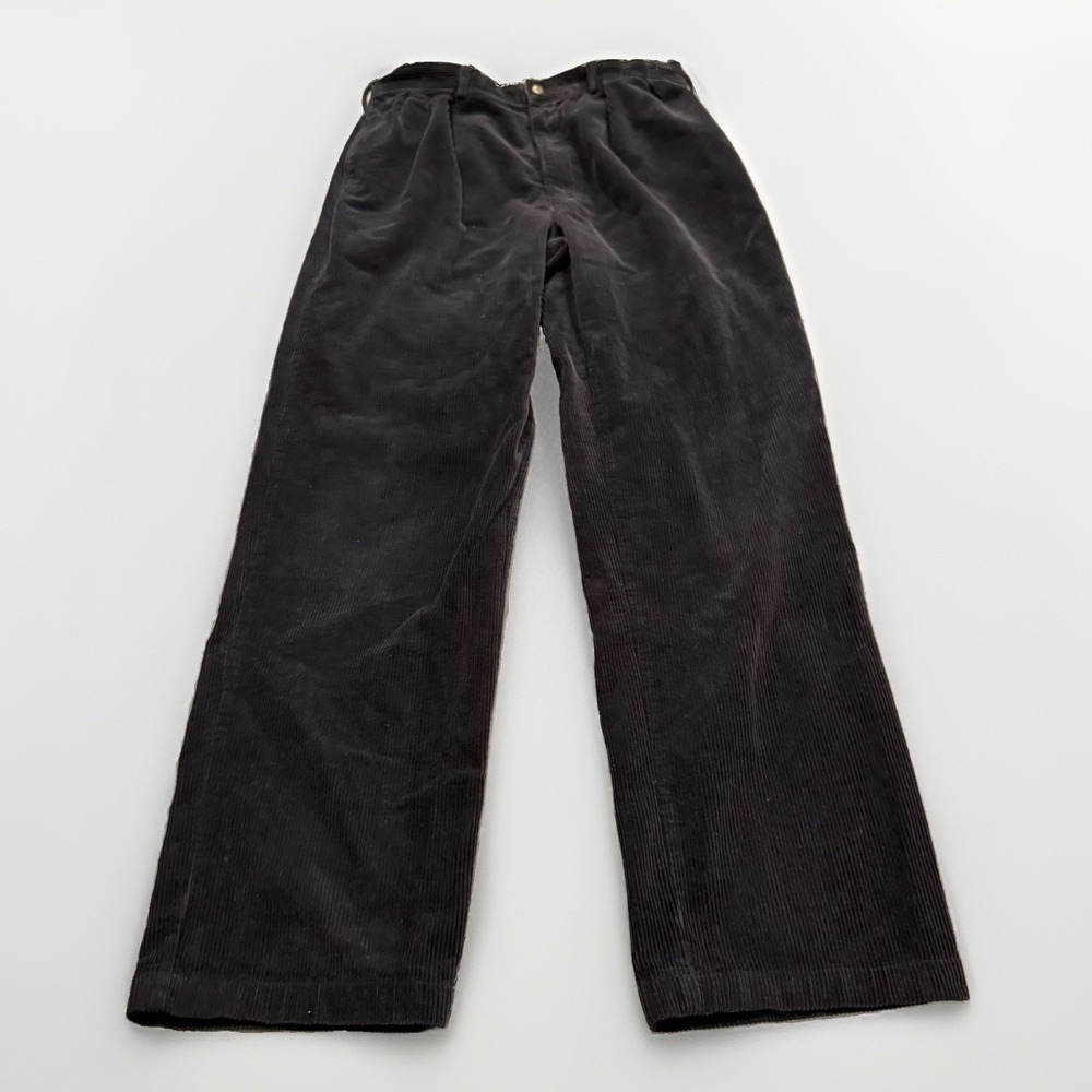 Vintage Polo Ralph Lauren Corduroy Andrew Pants Mens 35X34 Pleated Old Money